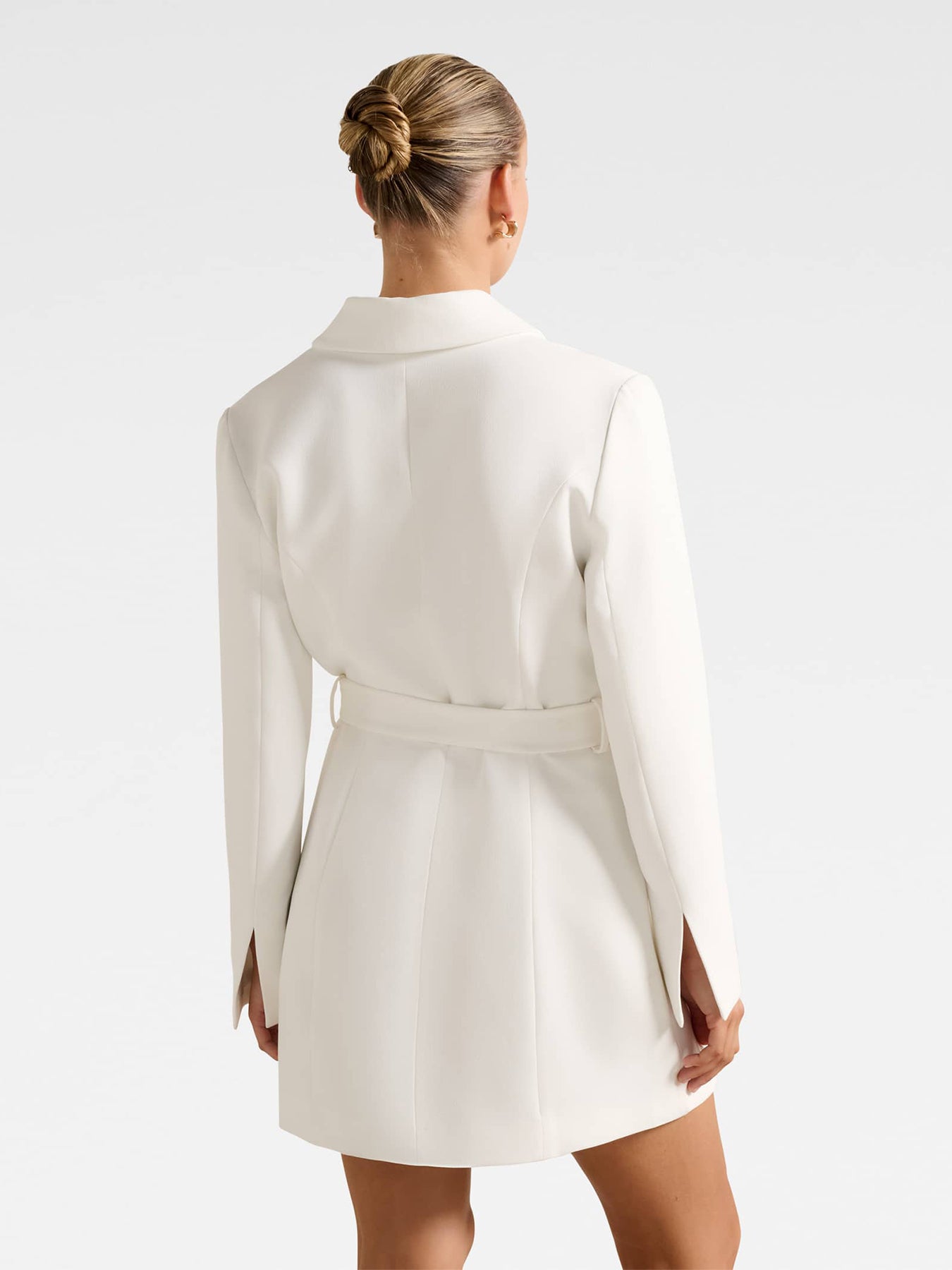 Christine Blazer Mini Dress White