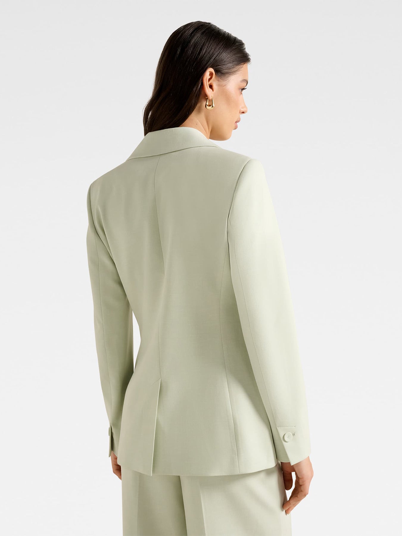 Veda Nipped Waist Blazer Green