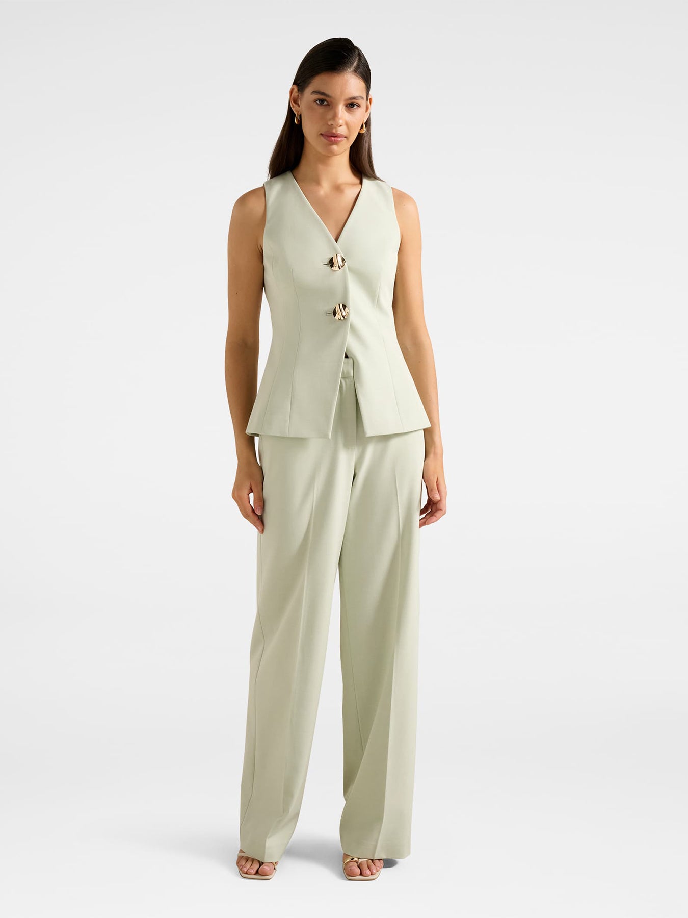 Veda Wide Leg Pants Green