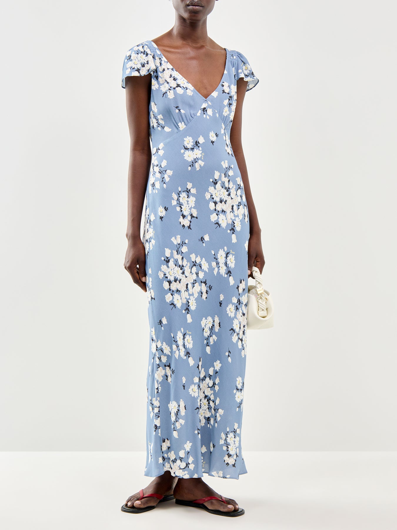 The Cathy Dress Amelia Bouquet Blue