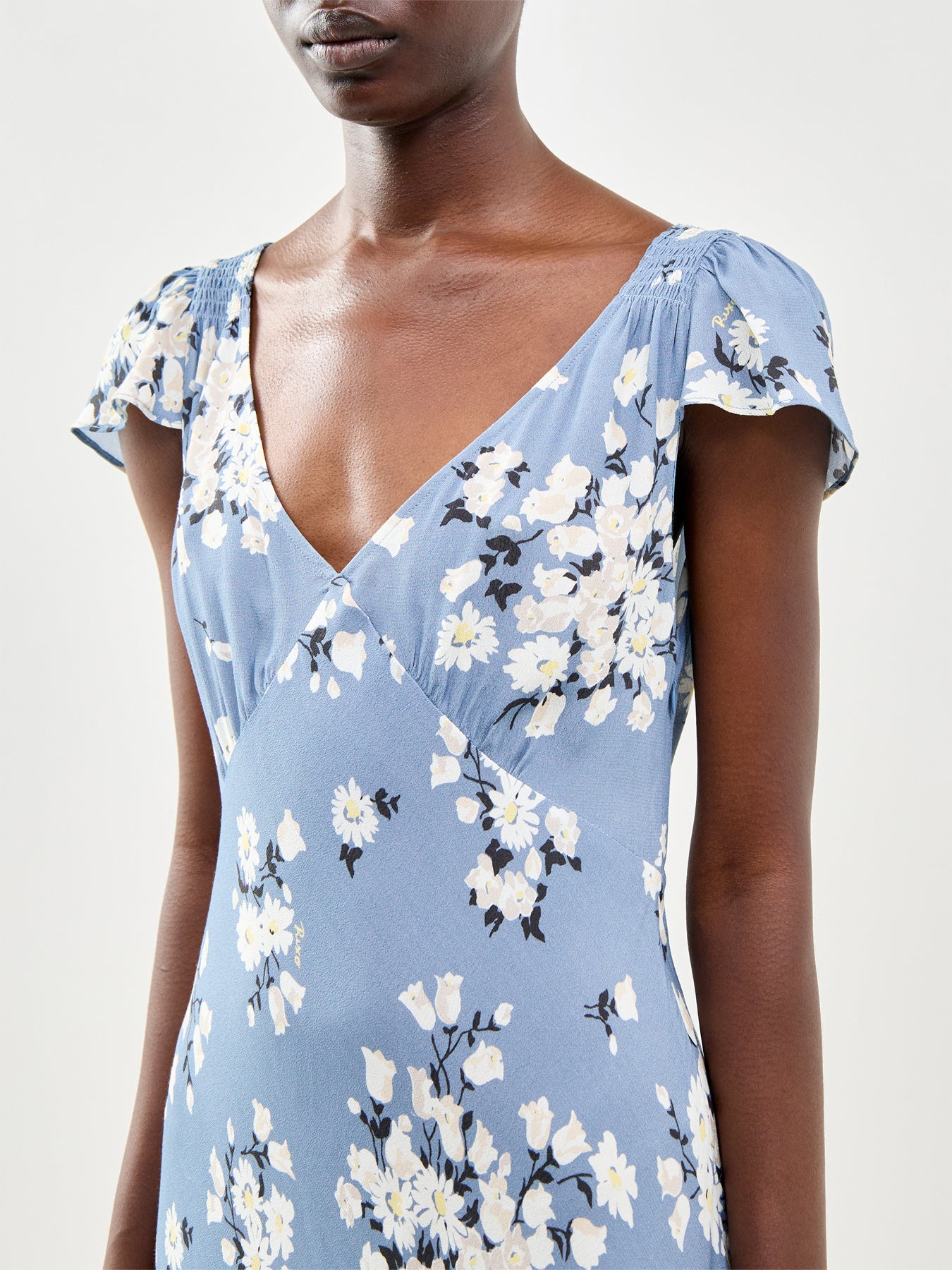 The Cathy Dress Amelia Bouquet Blue