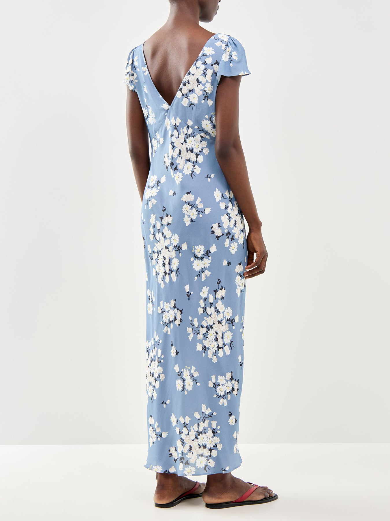 The Cathy Dress Amelia Bouquet Blue