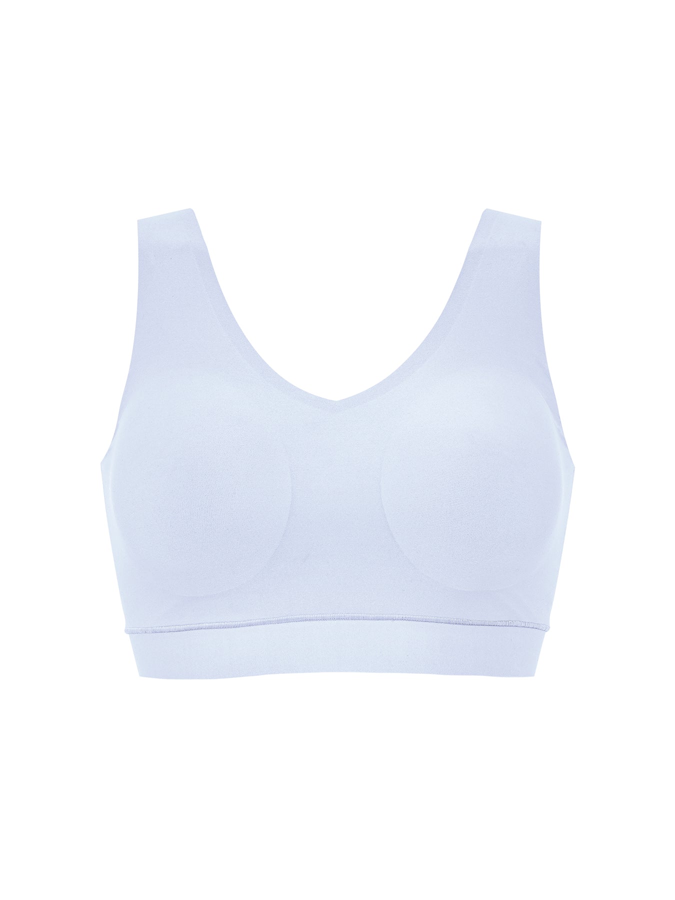 Padded Crop Top Blue