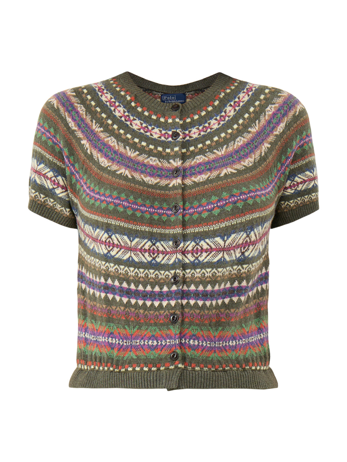 Fair Isle Cotton Knitted Dress