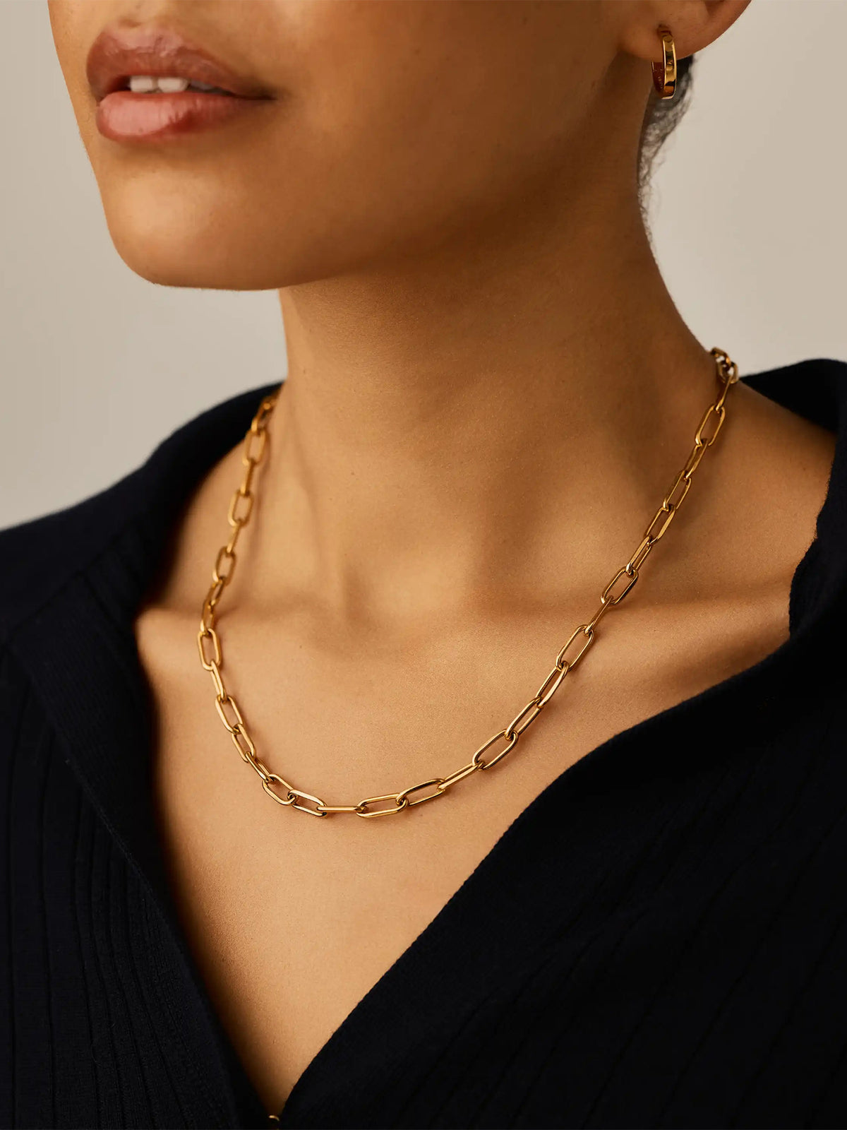 Missoma Classic Paperclip Chain Necklace Gold