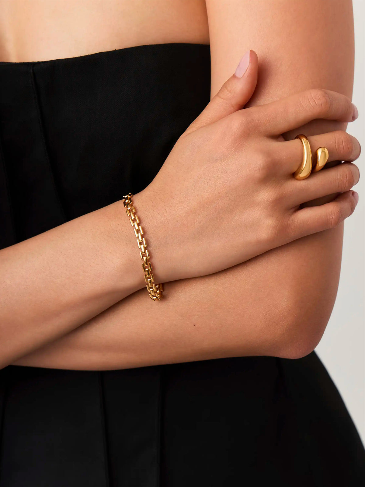 Missoma Timepiece Link Chain Bracelet Gold