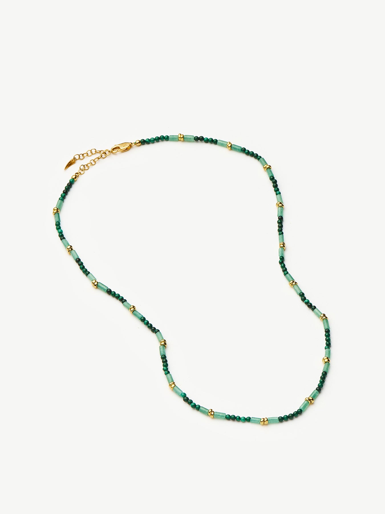 Beaded Gemstone Choker Green