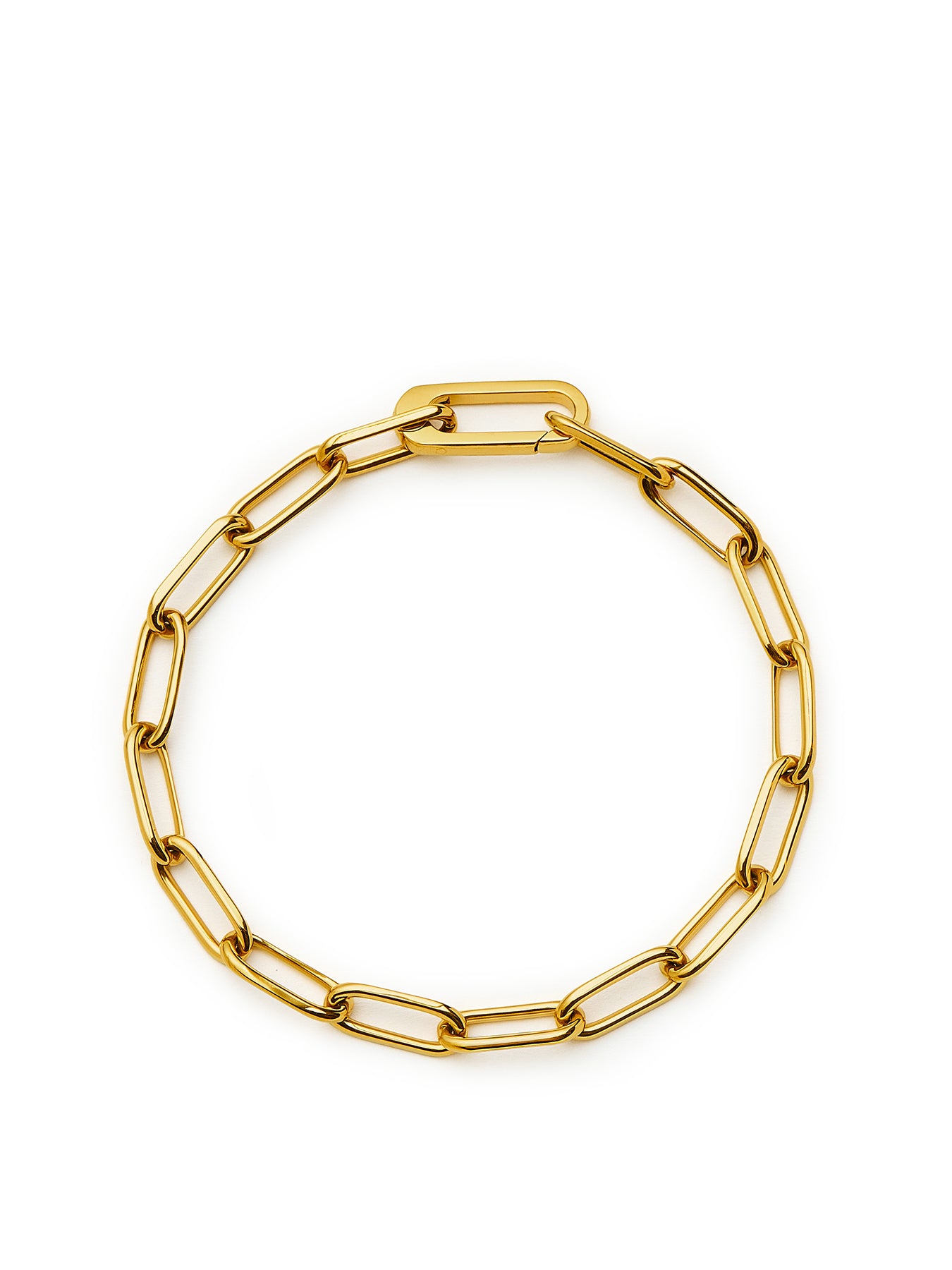 Missoma Mini Paperclip Chain Bracelet Gold