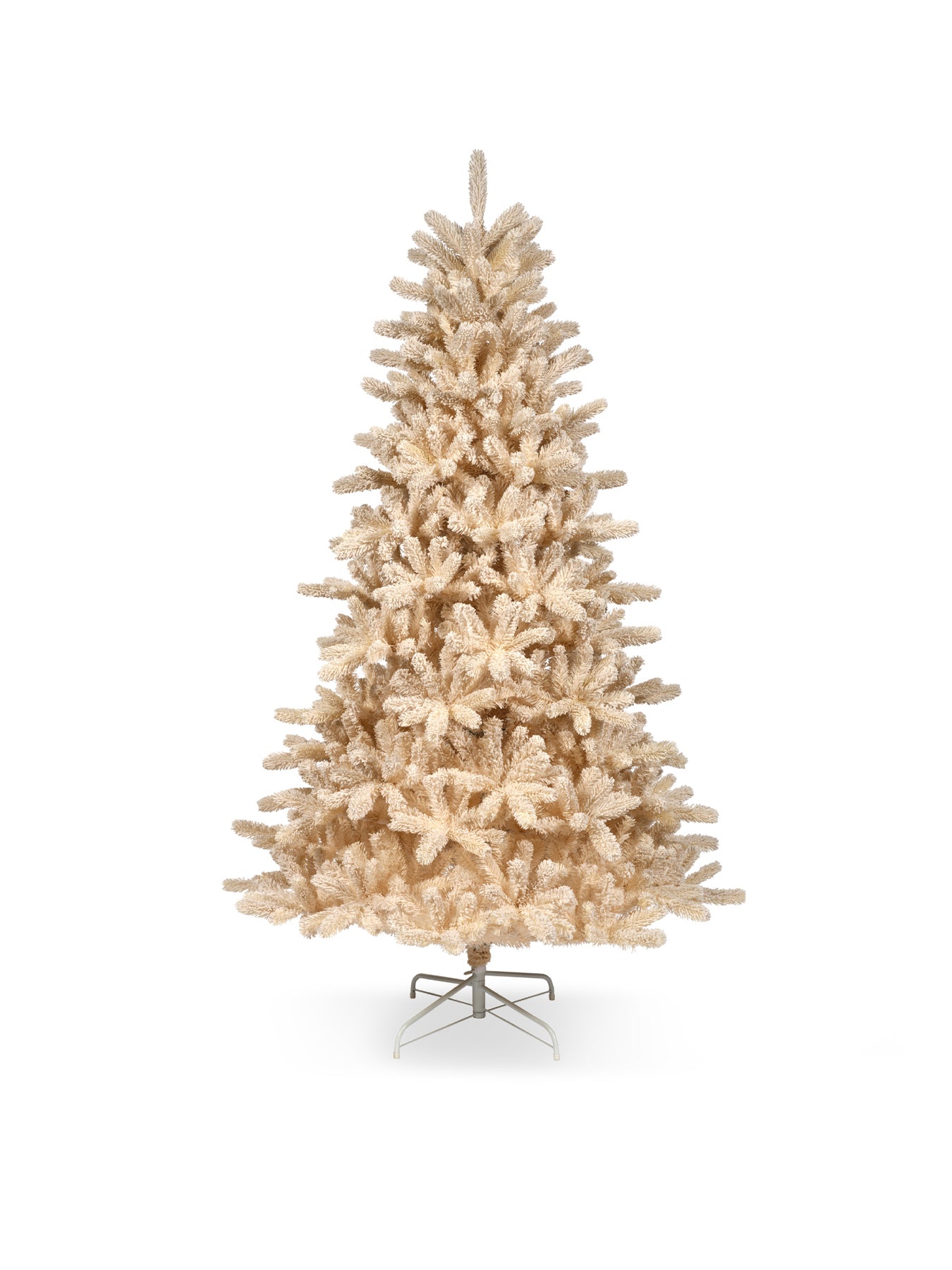 Cosy Fir Flocked Christmas Tree Cream 6ft