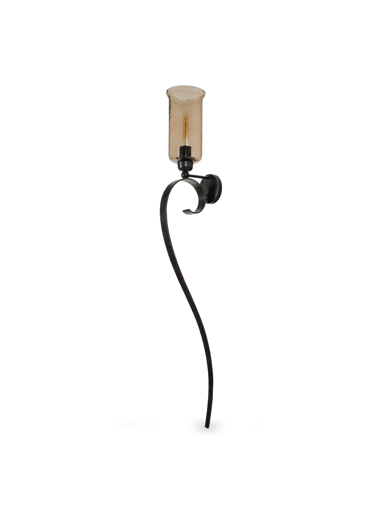 Timmins Scroll Wall Light Brown