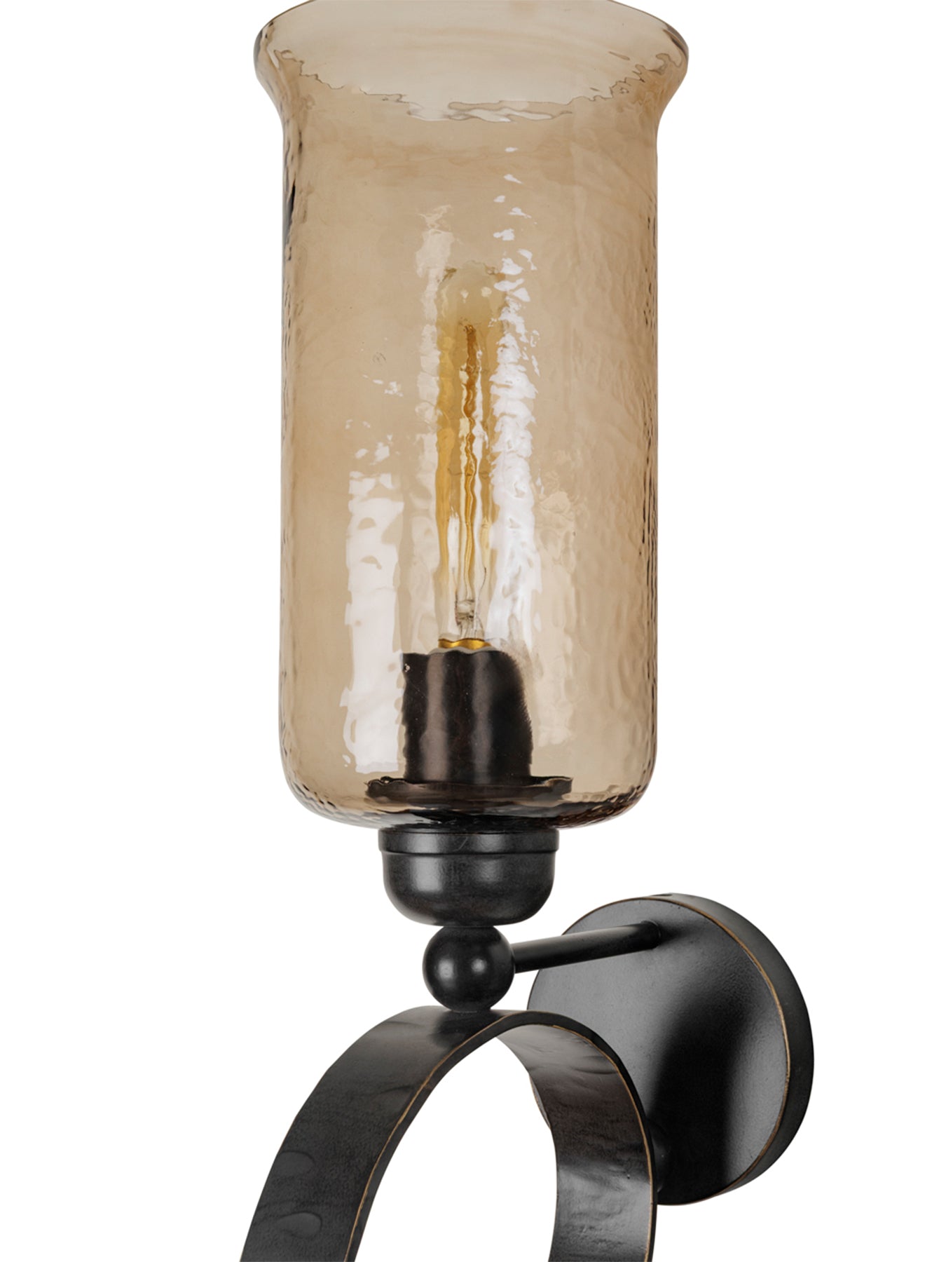 Timmins Scroll Wall Light Brown