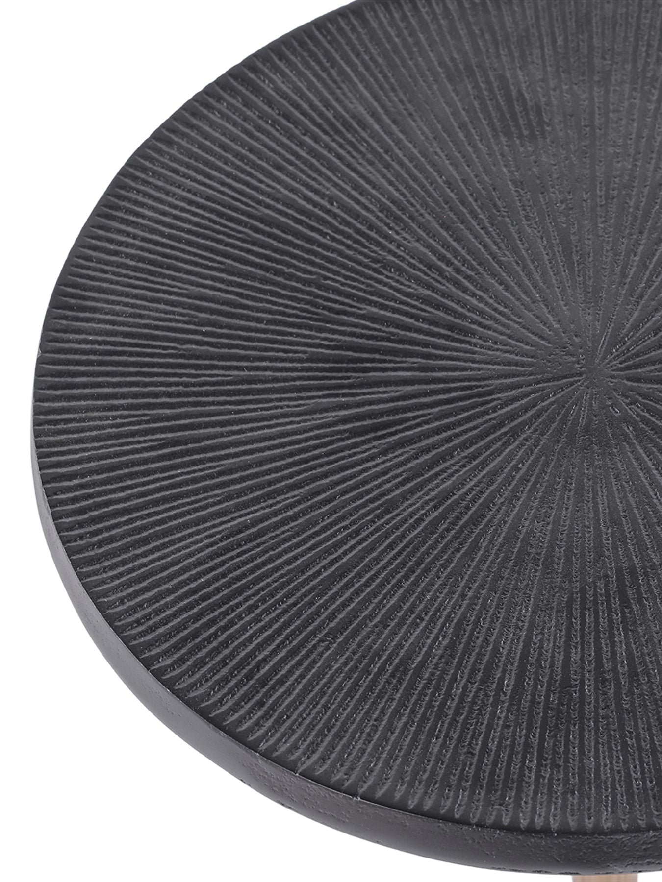 Pair of Moulton Round Side Tables Black