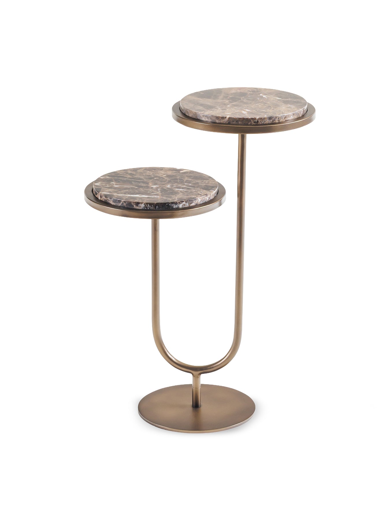 Marco Accent Side Table Dark Emperador Gold