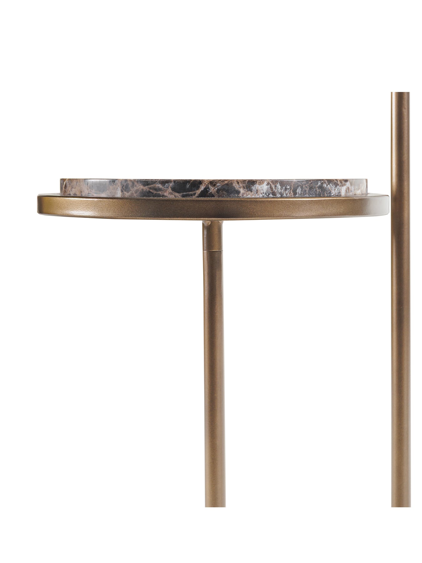 Marco Accent Side Table Dark Emperador Gold