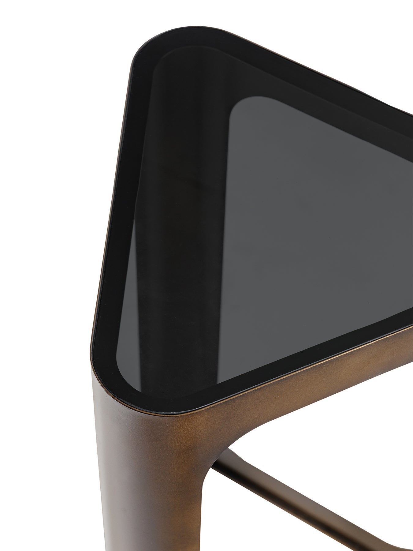 Thorpe Triangular Accent Table Gold