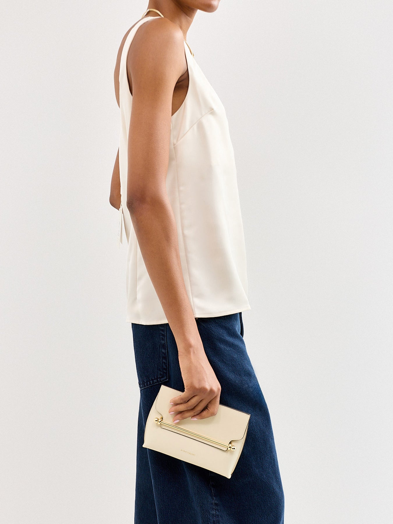 Mini Stylist Leather Clutch