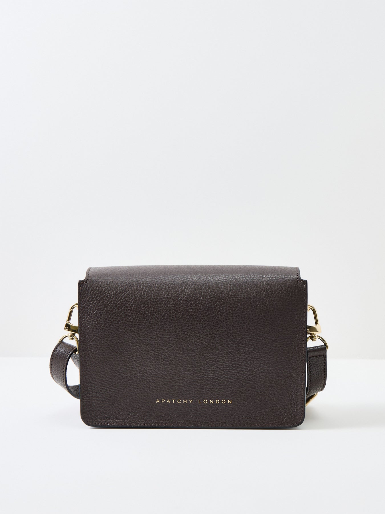 Newbury Leather Crossbody Bag Chocolate