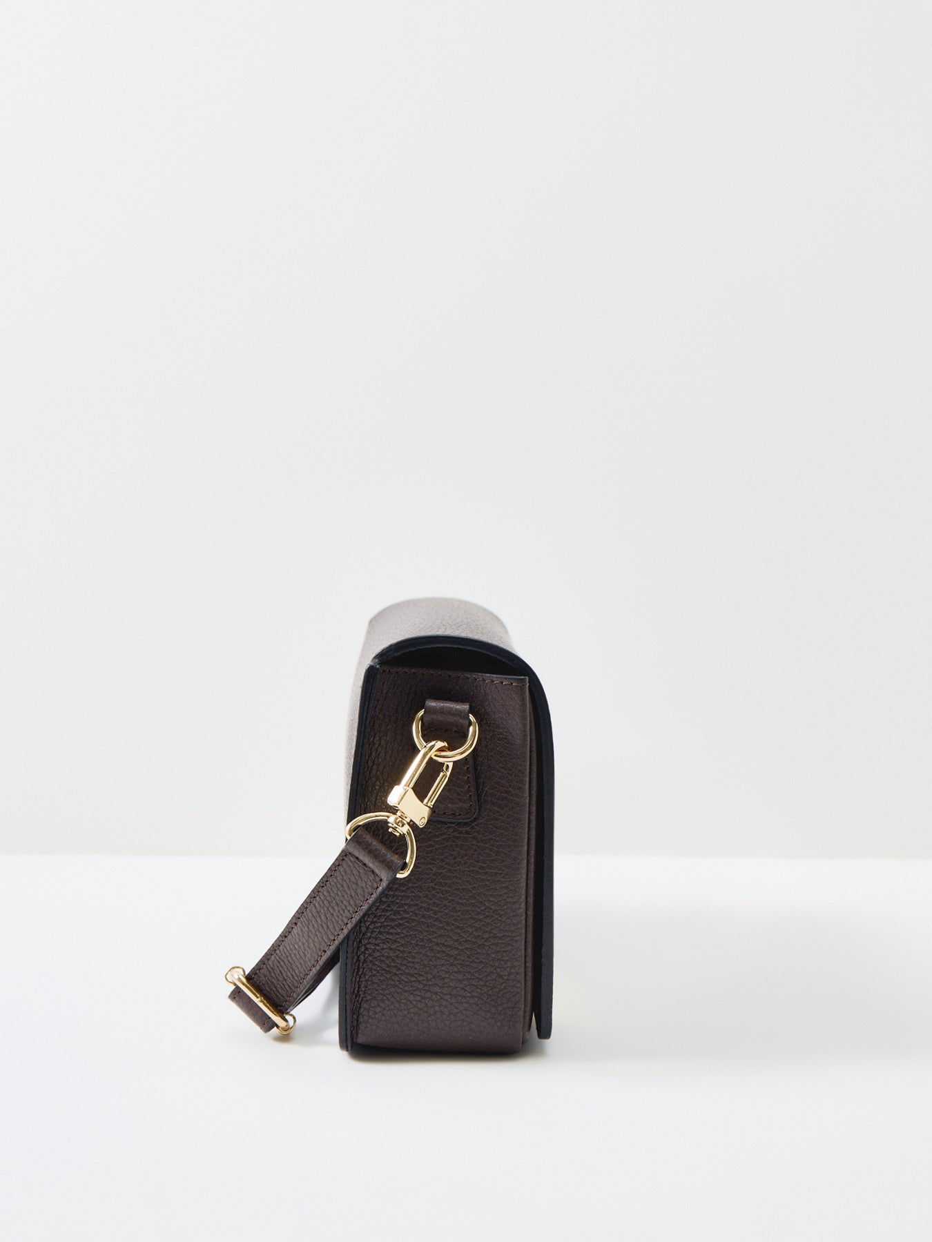 Newbury Leather Crossbody Bag Chocolate