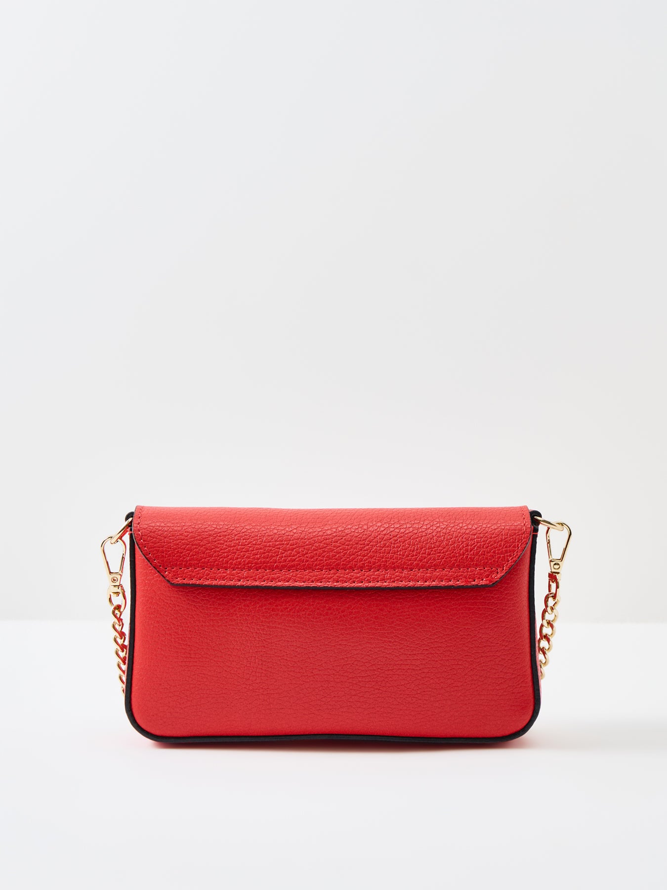 Munro Leather Shoulder Bag Red