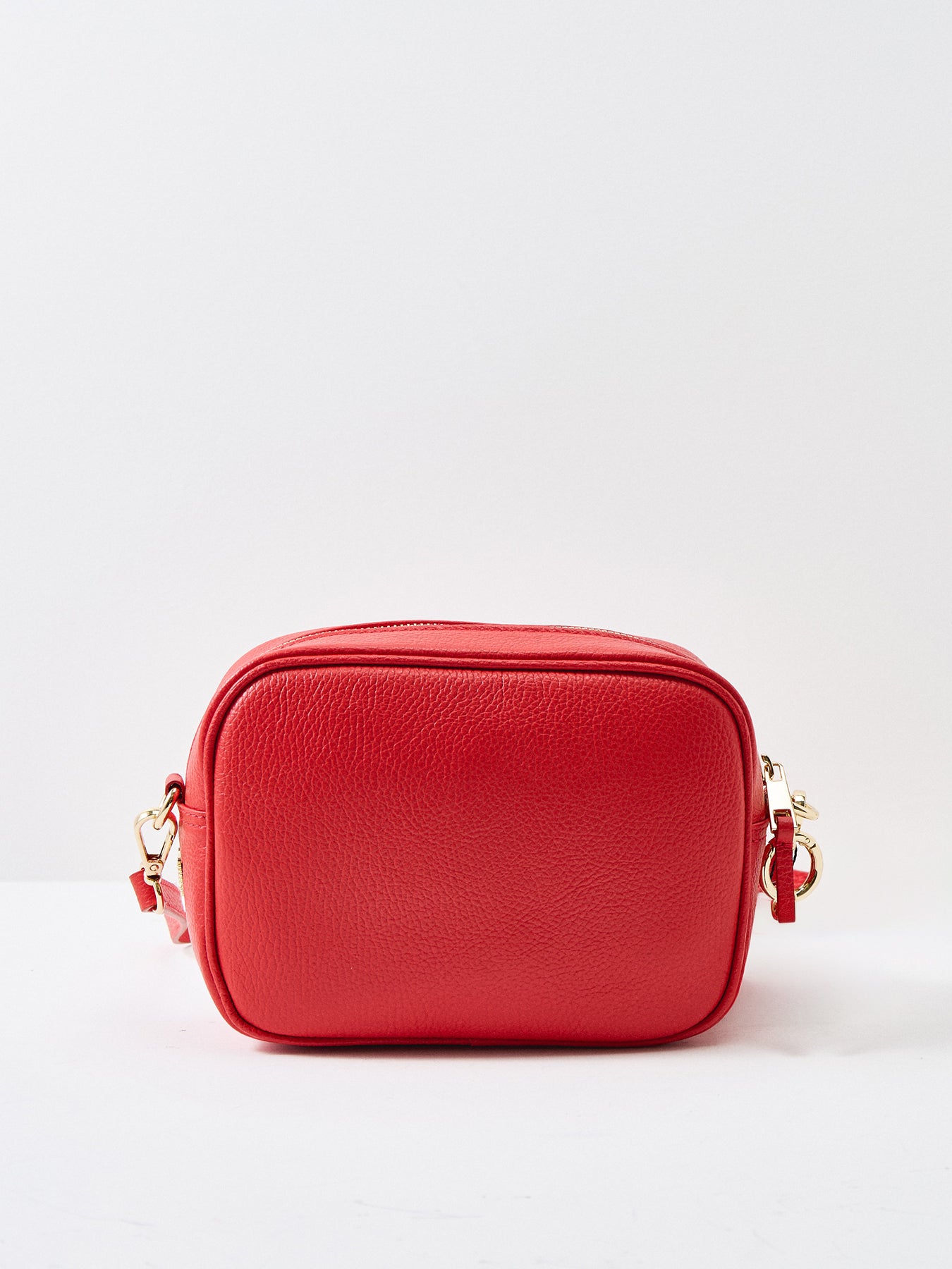 Tassel Leather Crossbody Bag Red