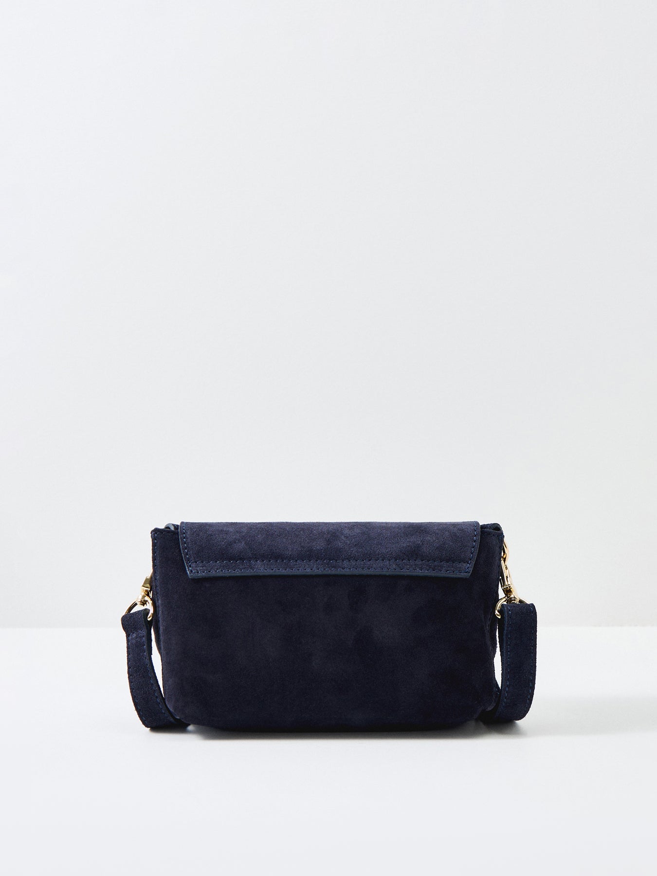 Maisie Mini Suede Shoulder Bag Navy