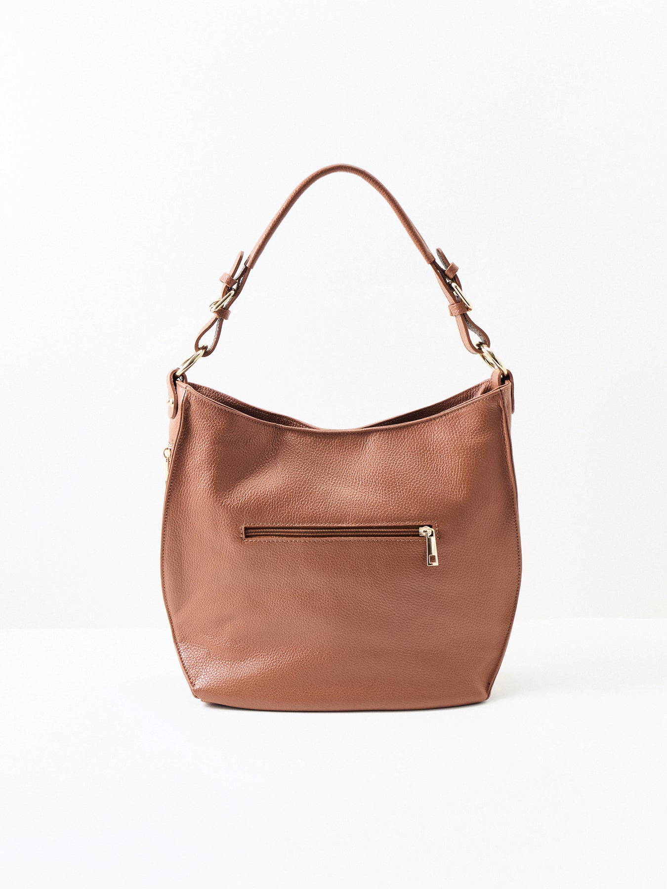 Harriet Leather Shoulder Bag Tan