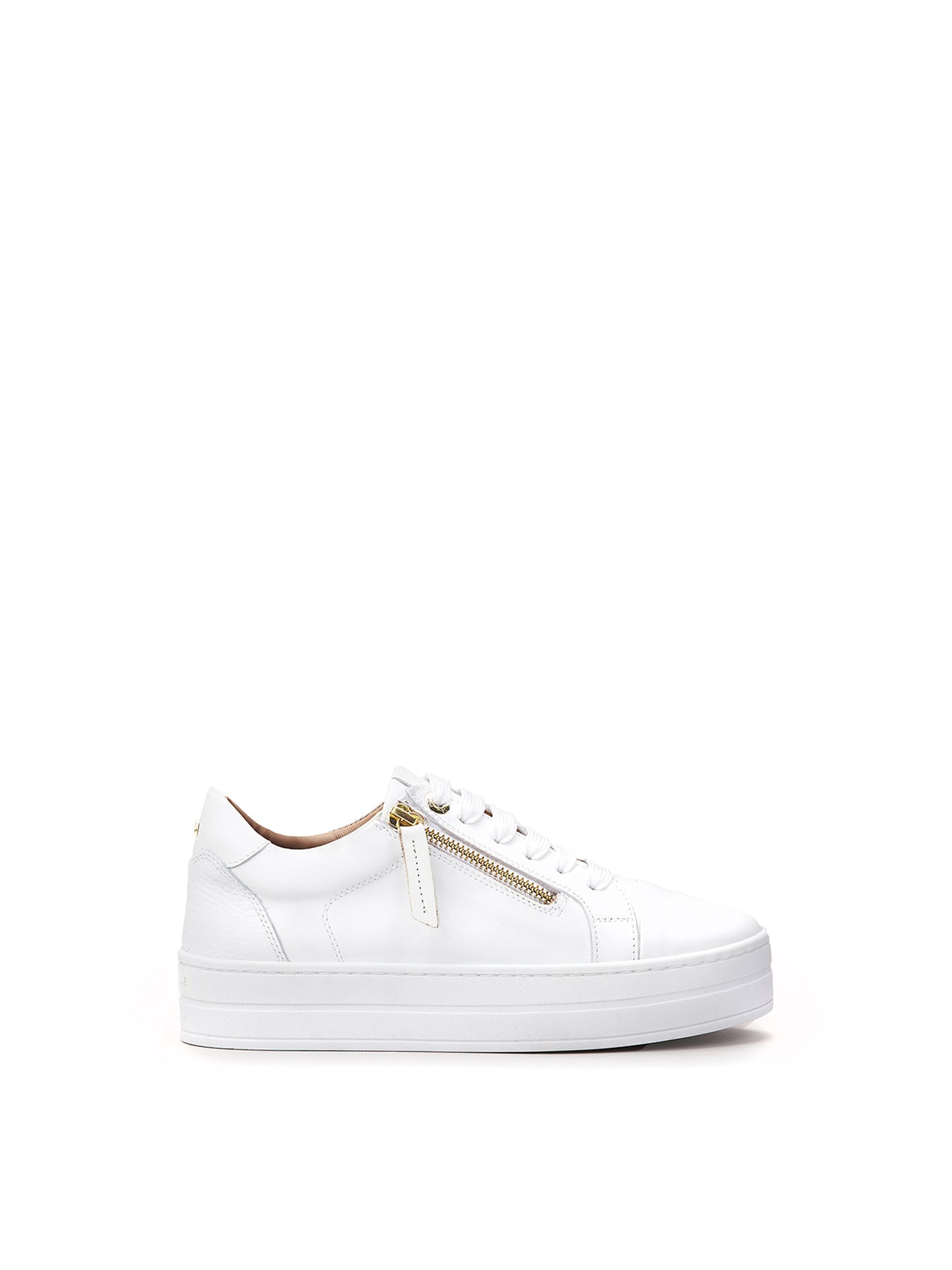 Abbee Lace Up Trainers White