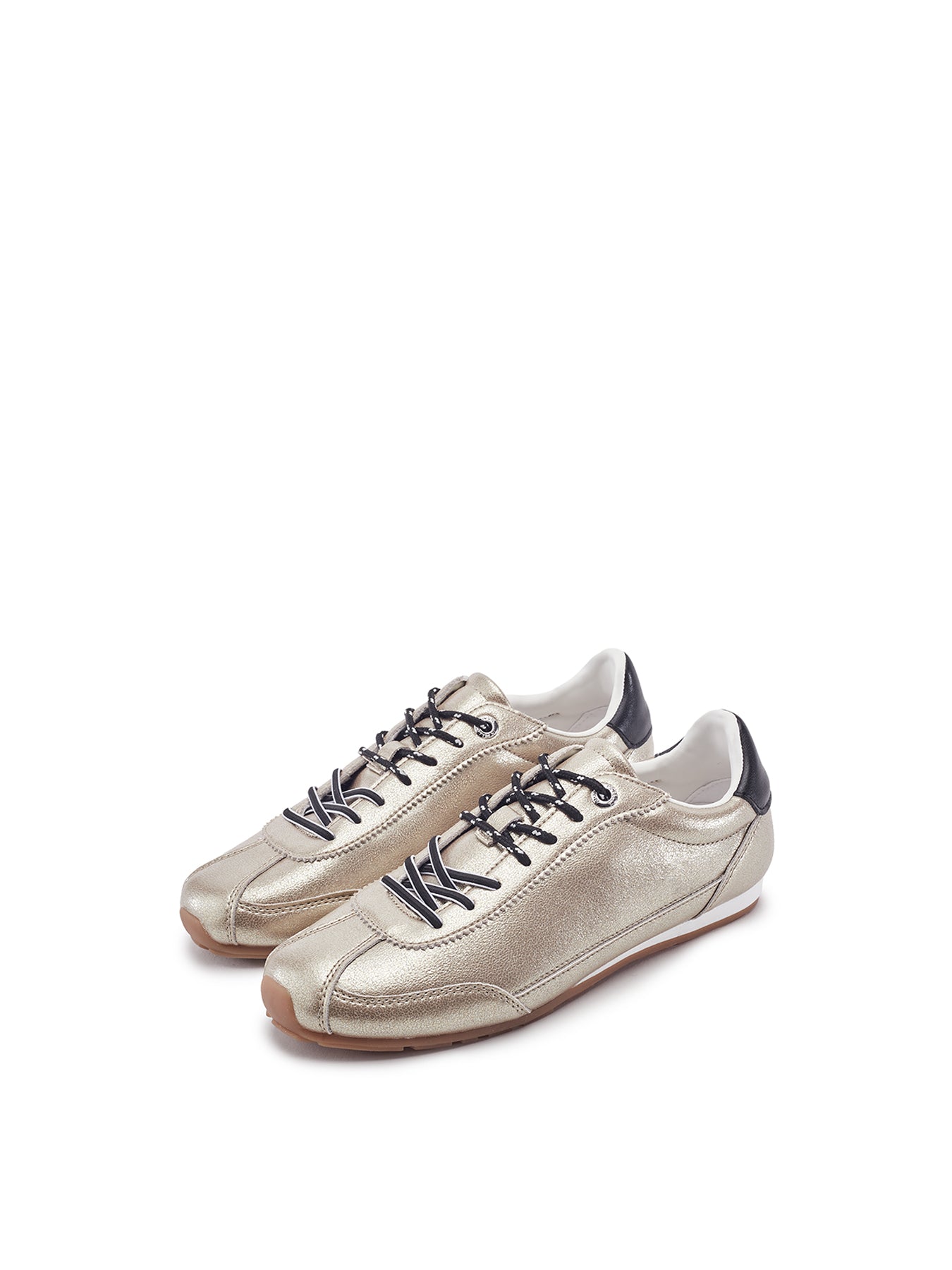 Ares Lace-Up Trainers Gold