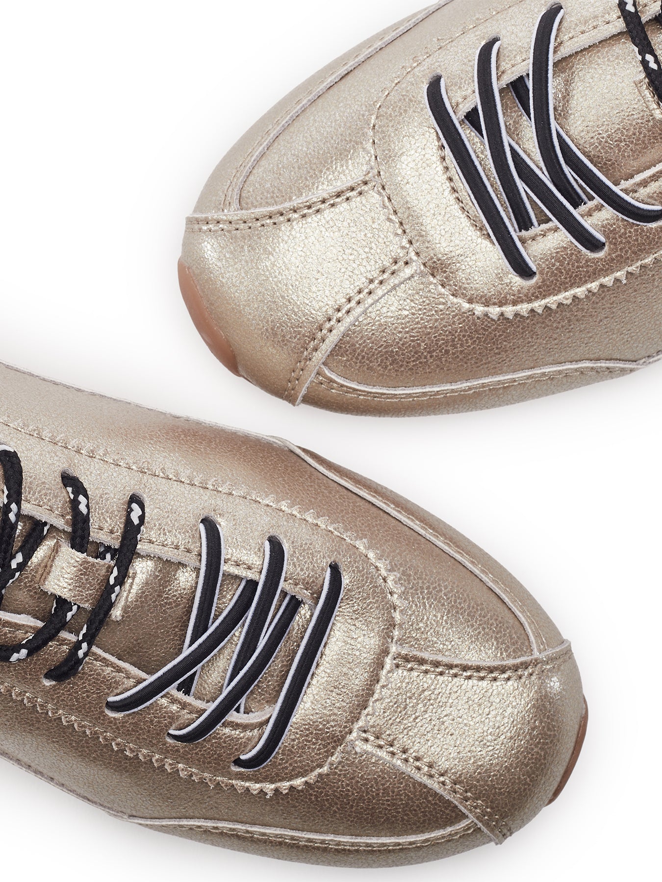 Ares Lace-Up Trainers Gold