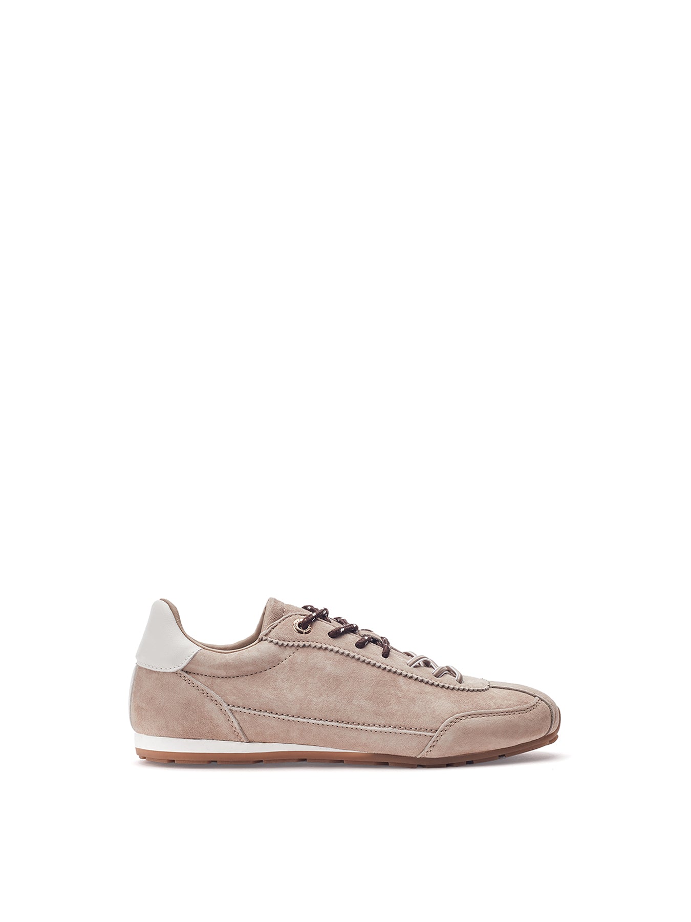 Ares Lace-Up Trainers Taupe