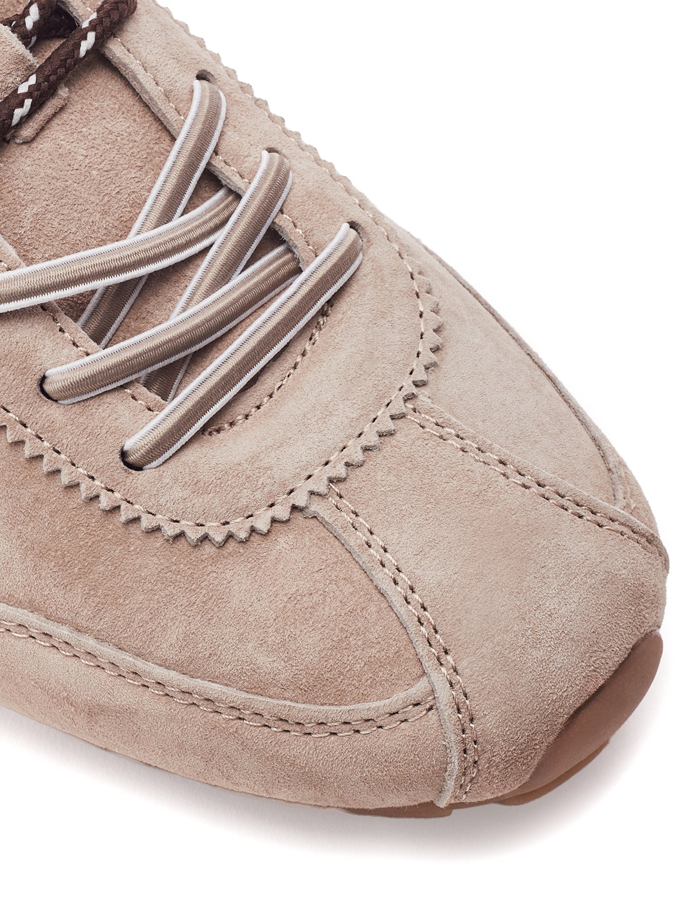 Ares Lace-Up Trainers Taupe