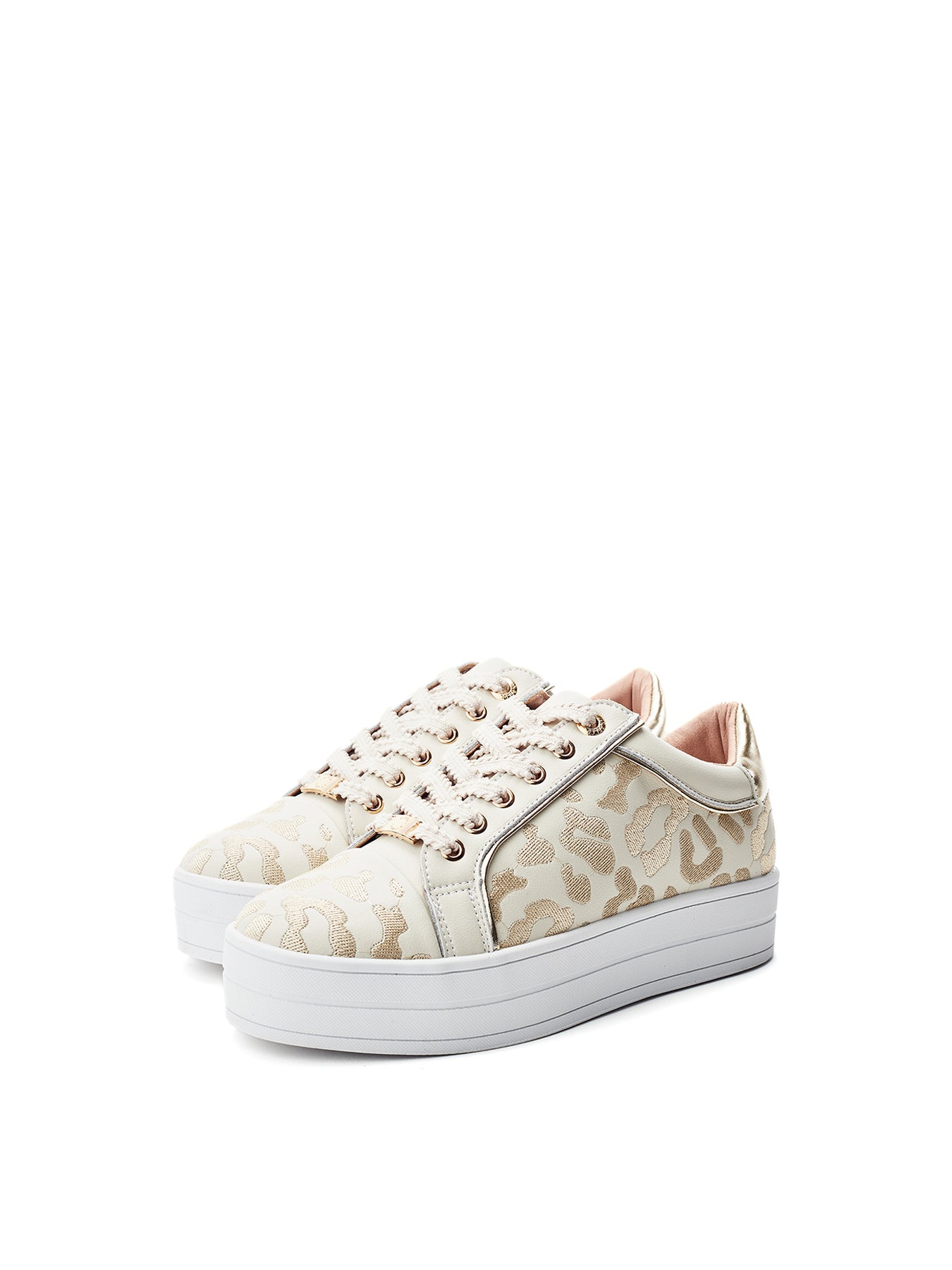 Buttercupp Leather Trainers White