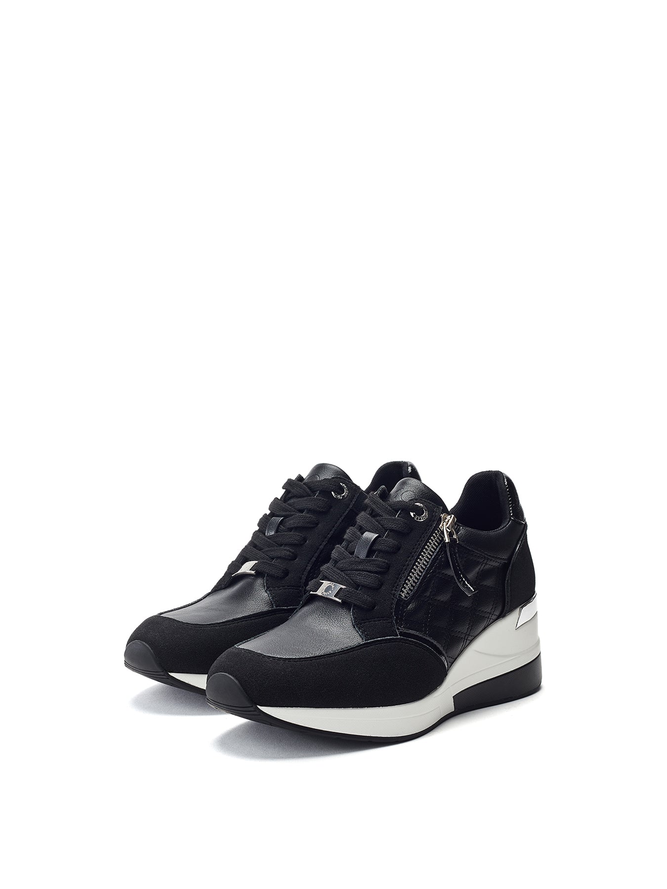 Carrley Lace Up Trainers Black
