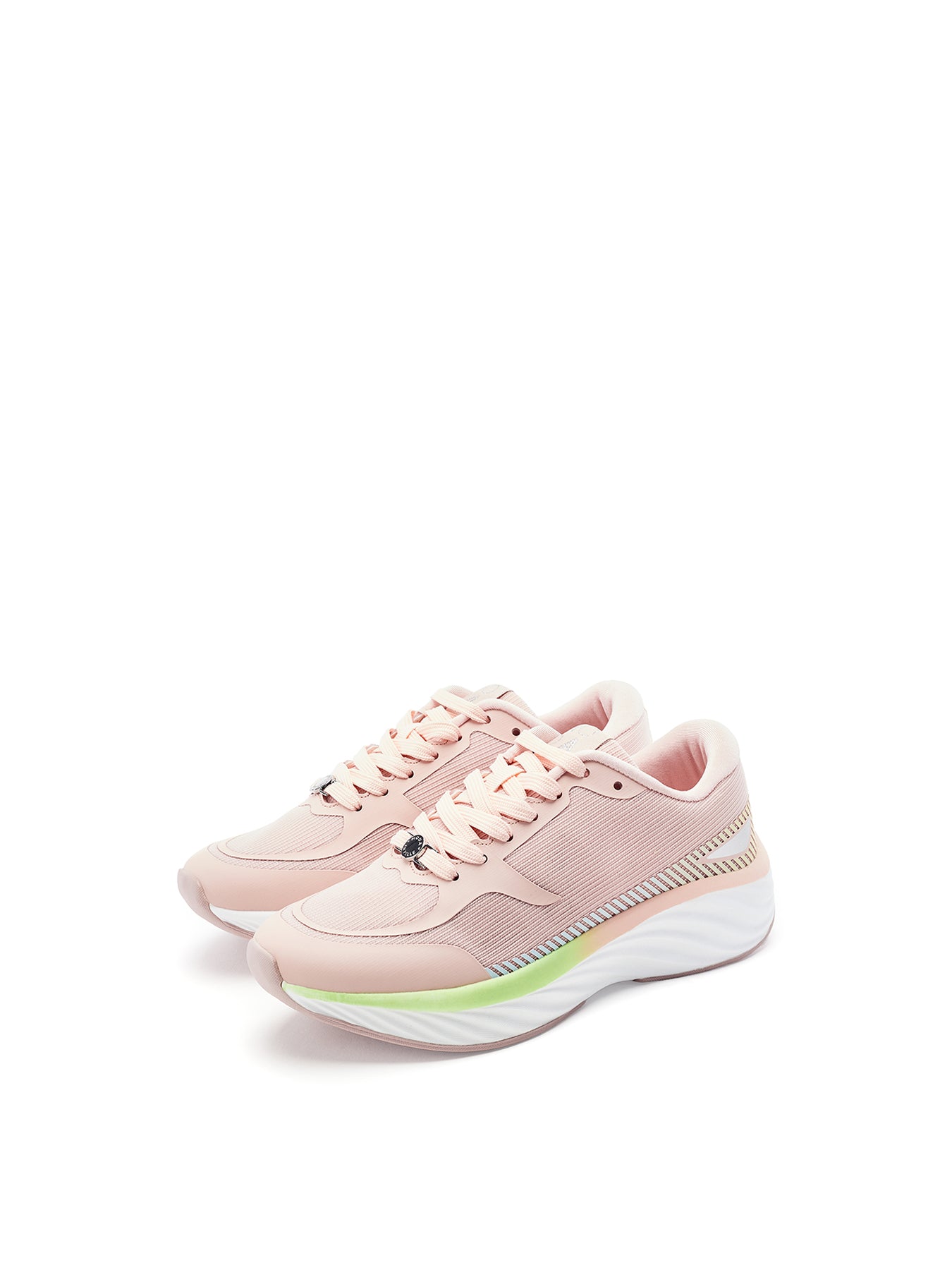 Damara Lace Up Trainers Pink