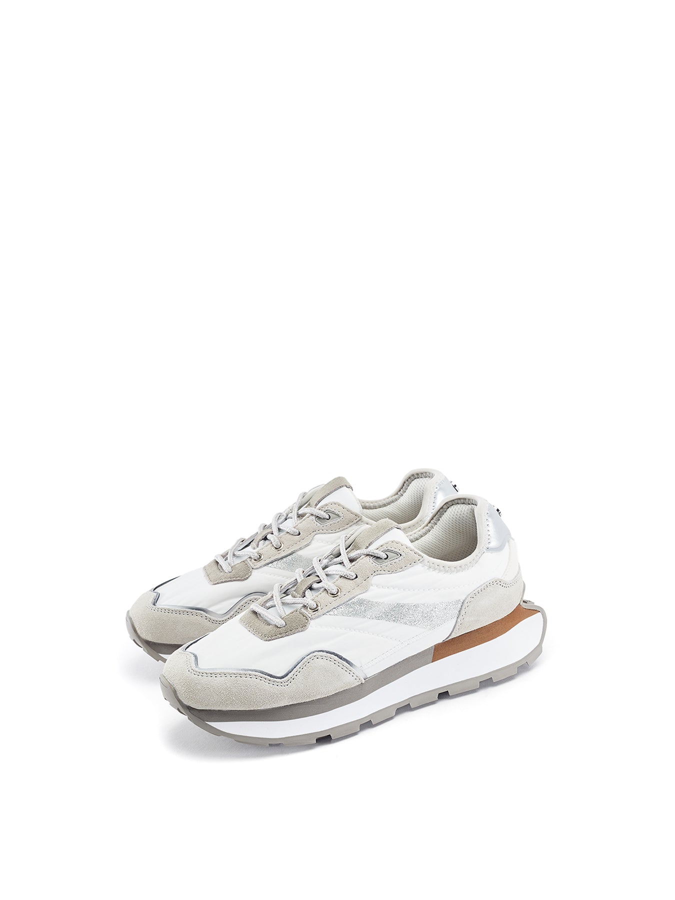 Dorea Lace-Up Trainers White