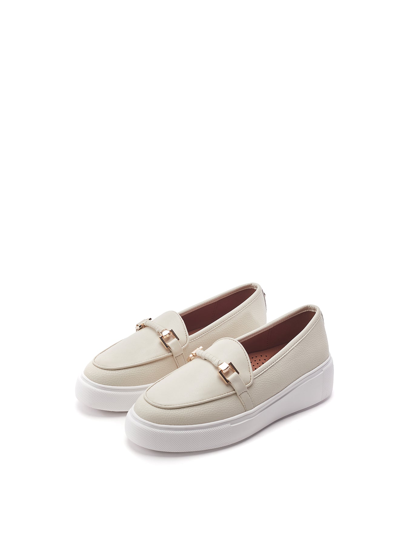 Ettala Leather Loafers White