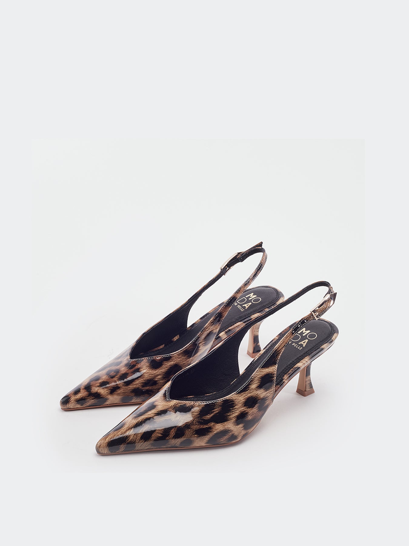 Gallia High Heel Court Shoes Brown