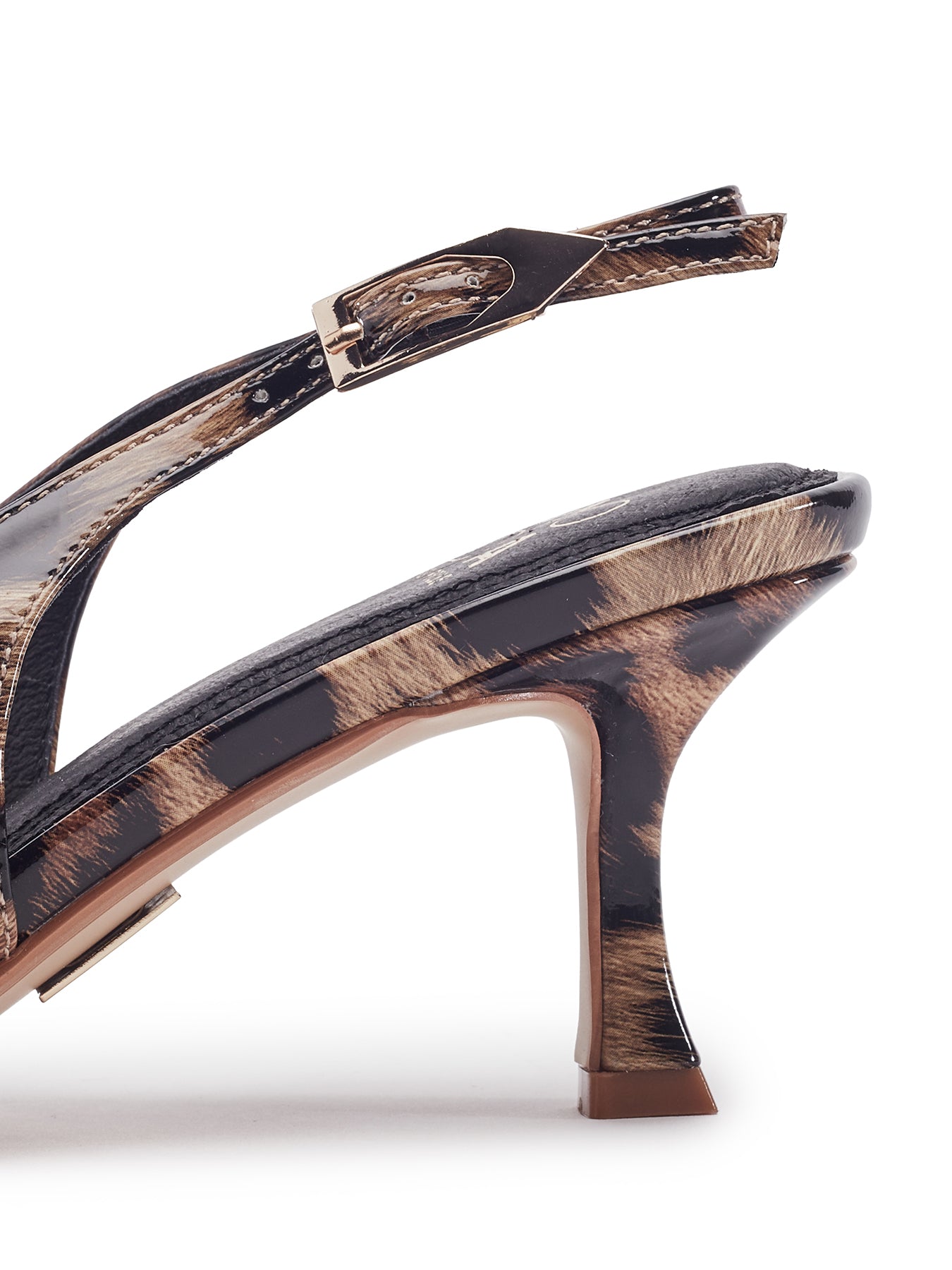 Gallia High Heel Court Shoes Brown