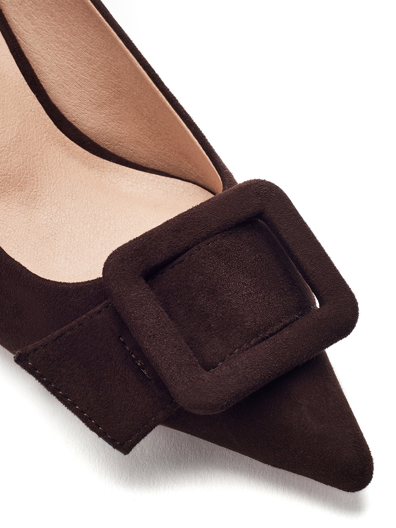 Ghiselle Kitten Heel Shoes Brown