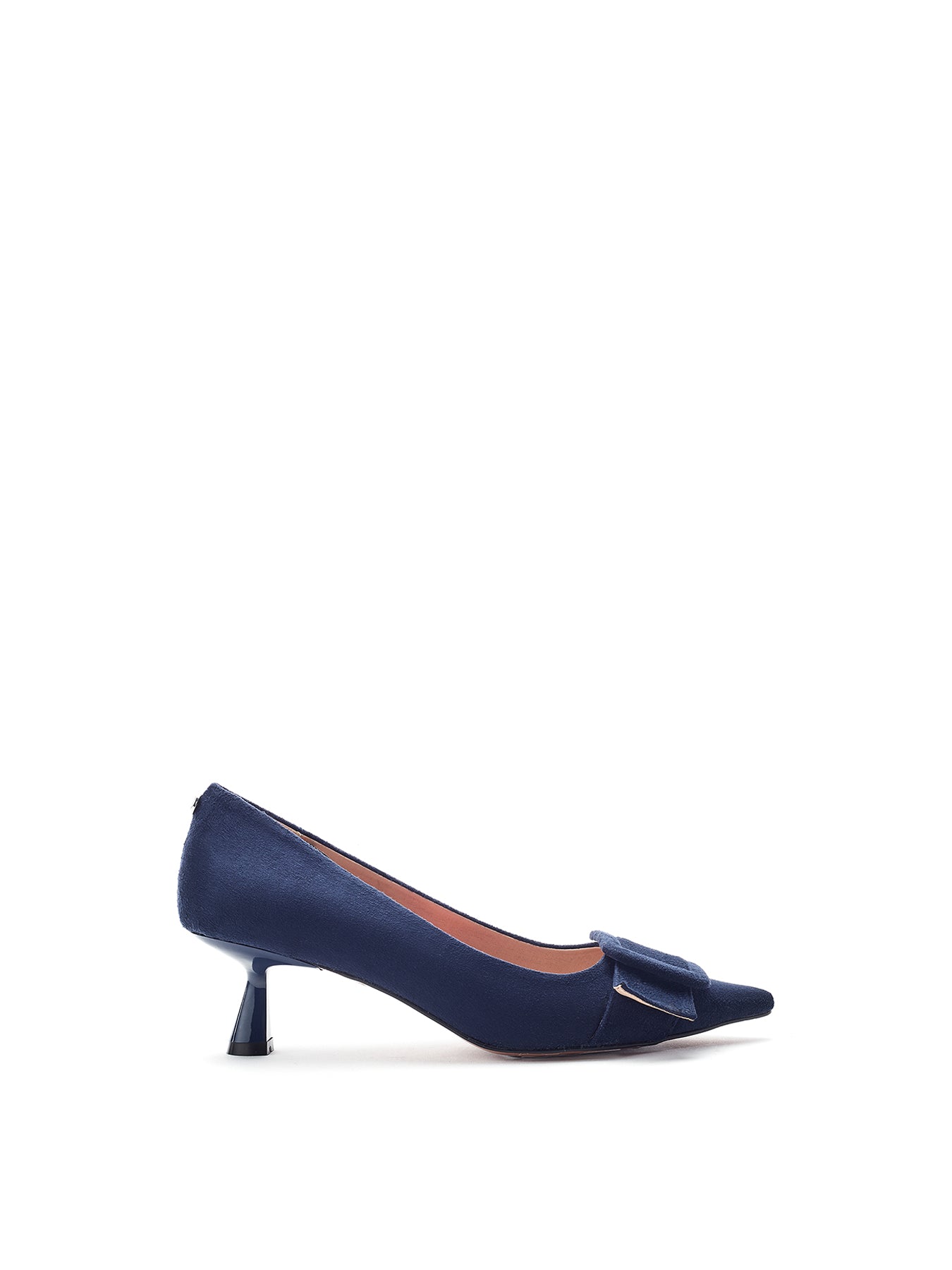 Ghiselle Kitten Heel Shoes Navy