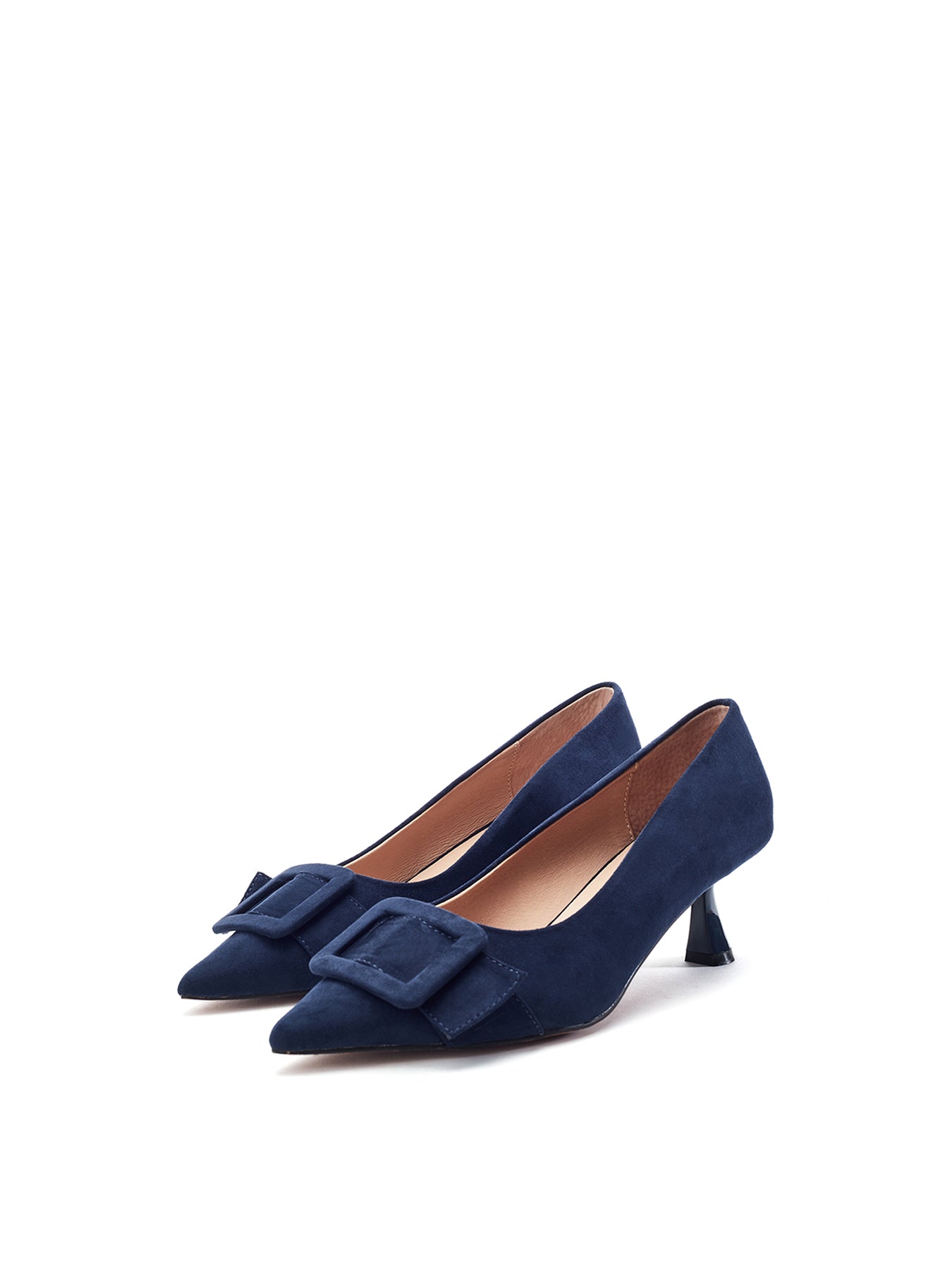 Ghiselle Kitten Heel Shoes Navy