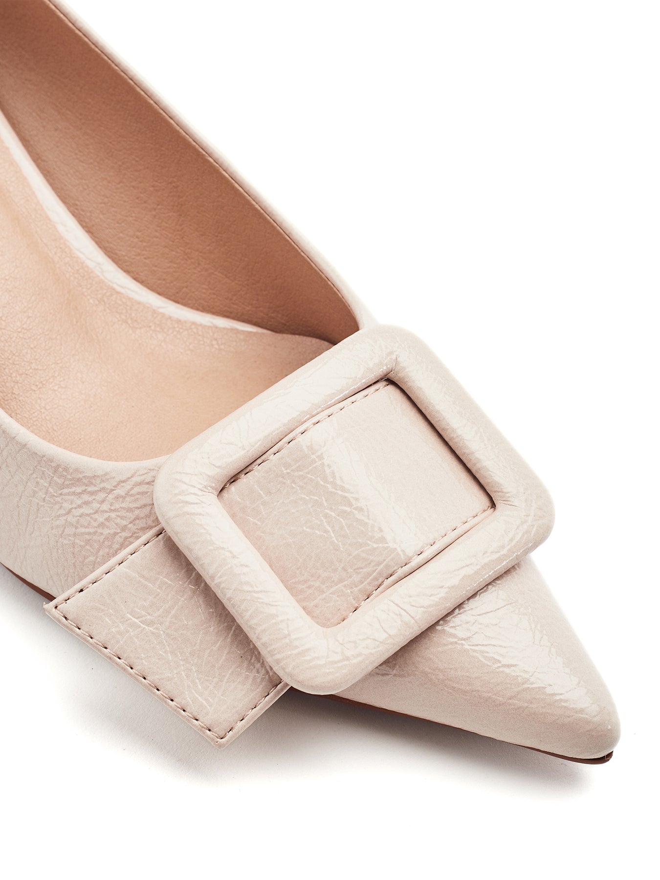 Ghiselle Kitten Heel Shoes Beige