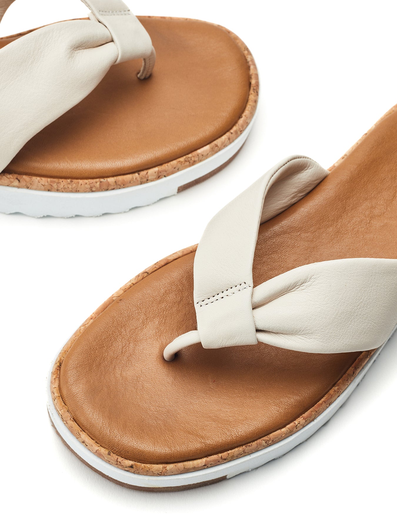 Kadence Flat Sandals Cream