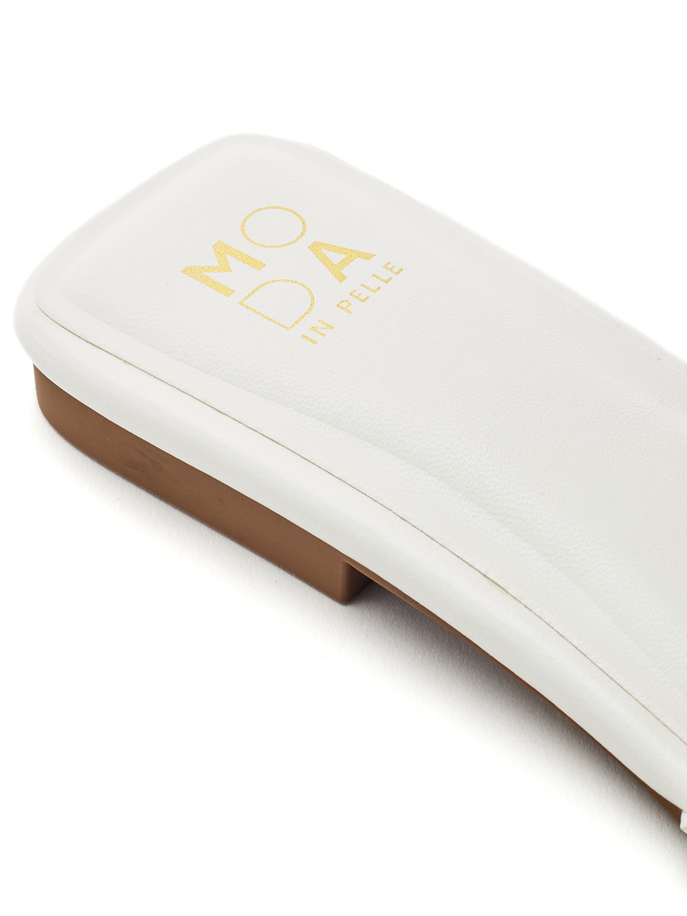 Leera Flat Sandals White