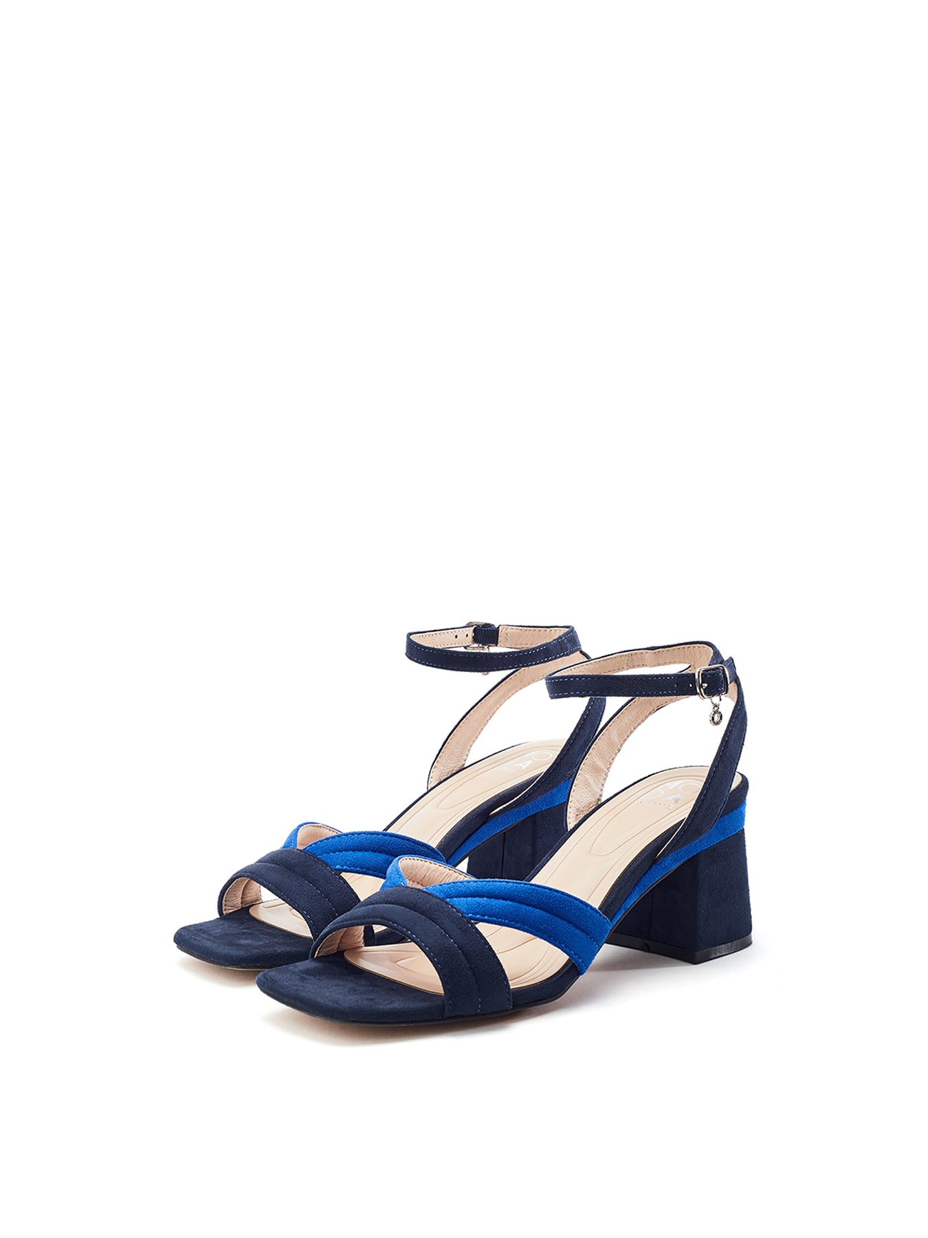 Madelia Block Heel Sandals Navy