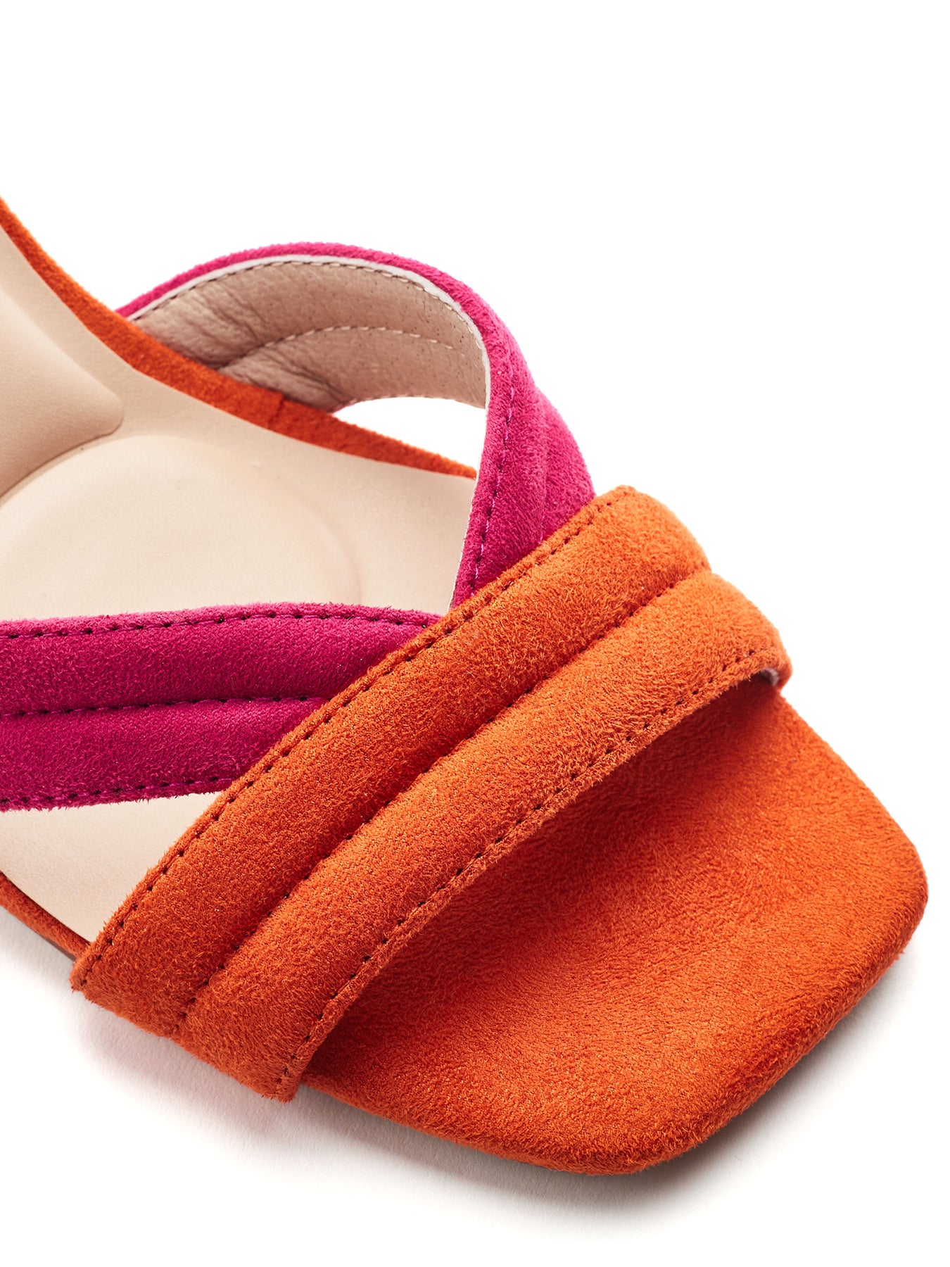 Madelia Block Heel Sandals Orange