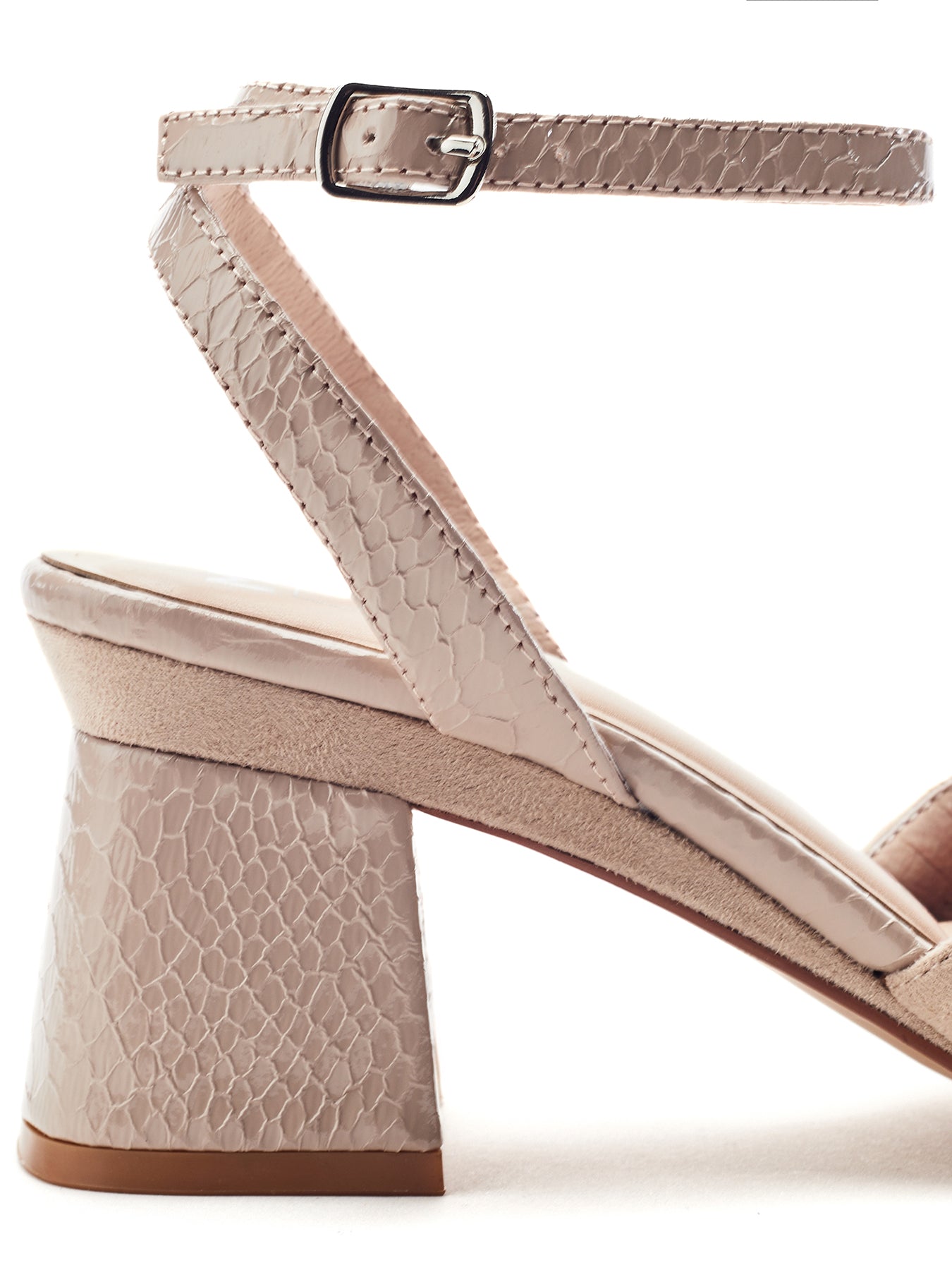 Madelia Block Heel Sandals Neutral