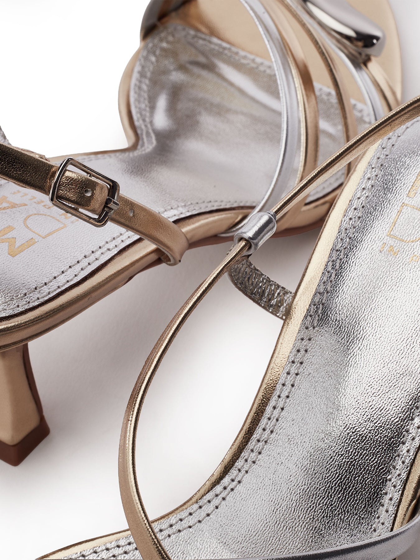Maleni Heeled Sandals Silver
