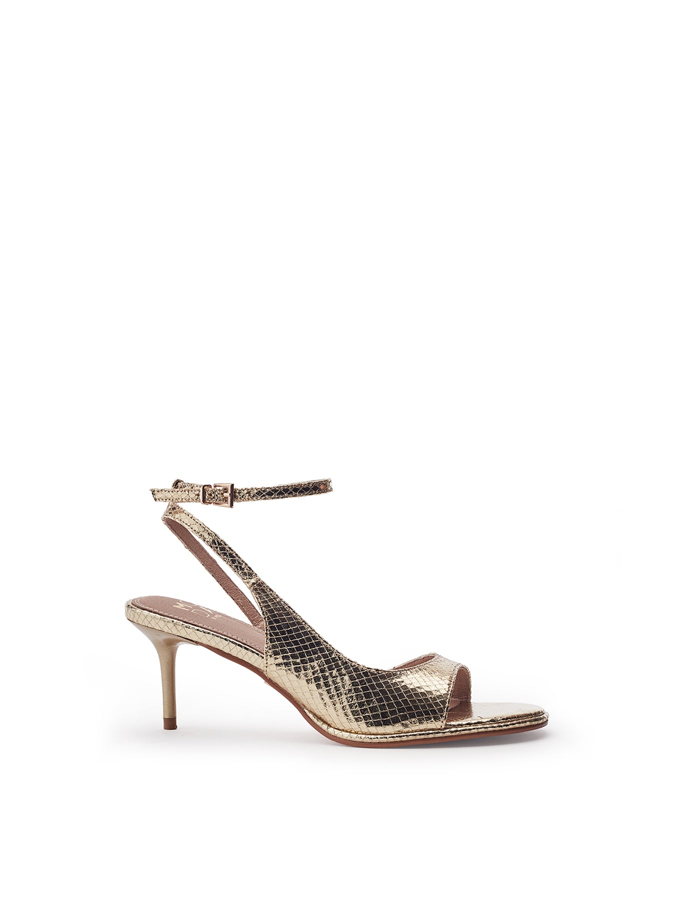 Manella Heeled Sandals Gold