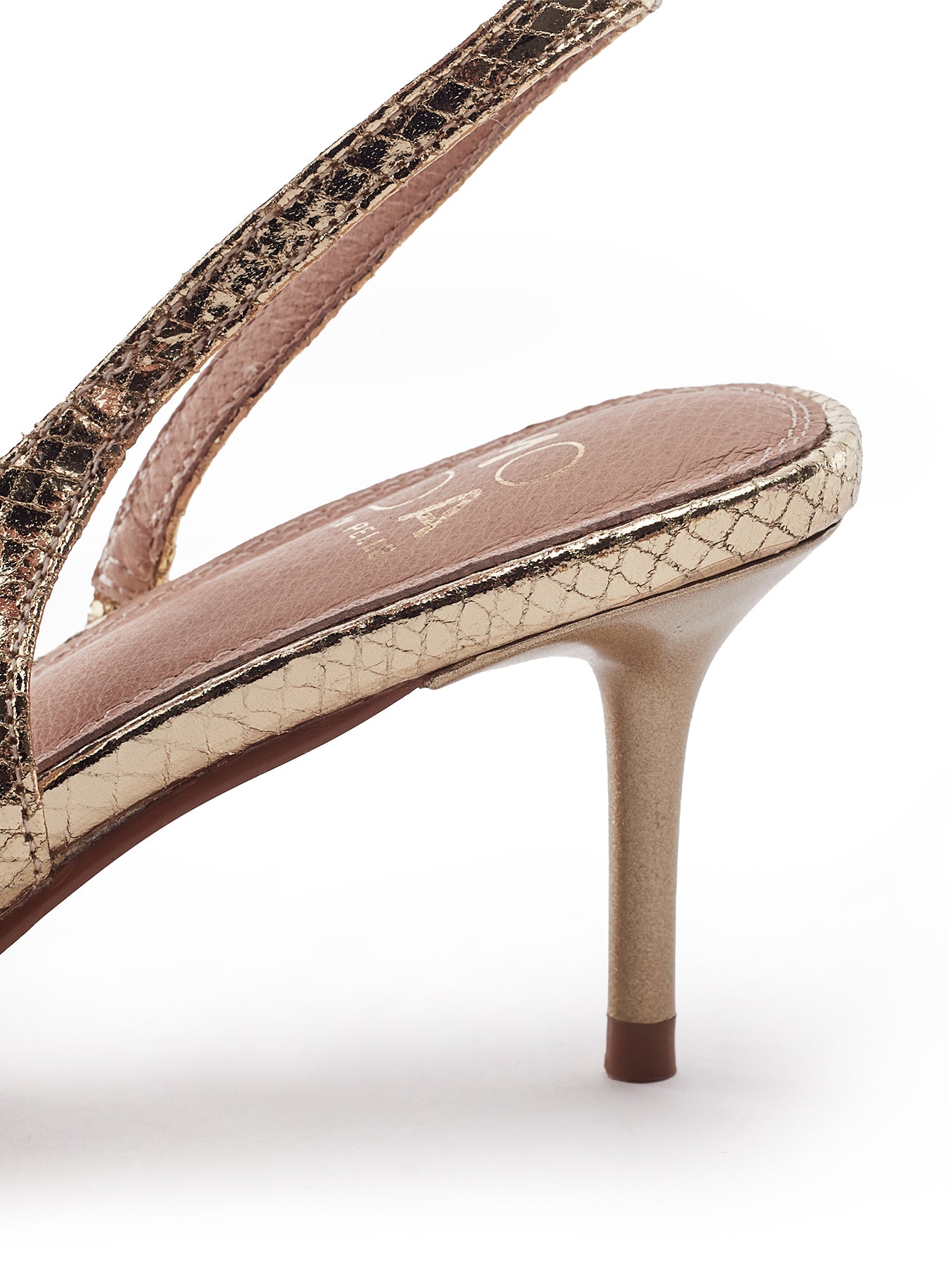 Manella Heeled Sandals Gold